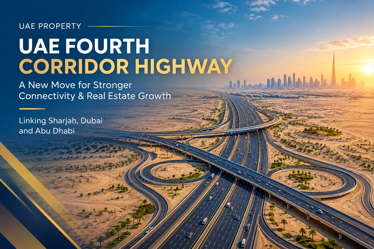 UAE Fourth Corridor Highway to Boost Dubai and Abu Dhabi Real Estate Growth