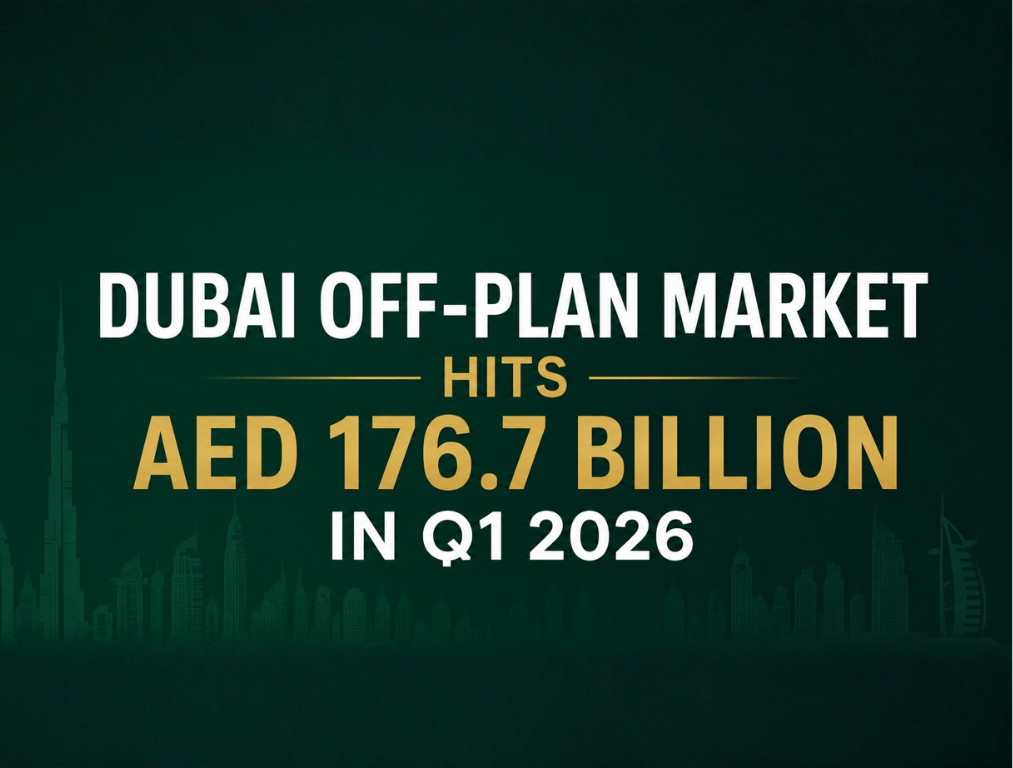 Dubai Off-Plan Market Hits AED 176.7 Billion in Q1 2026 Amid Record Investor Demand