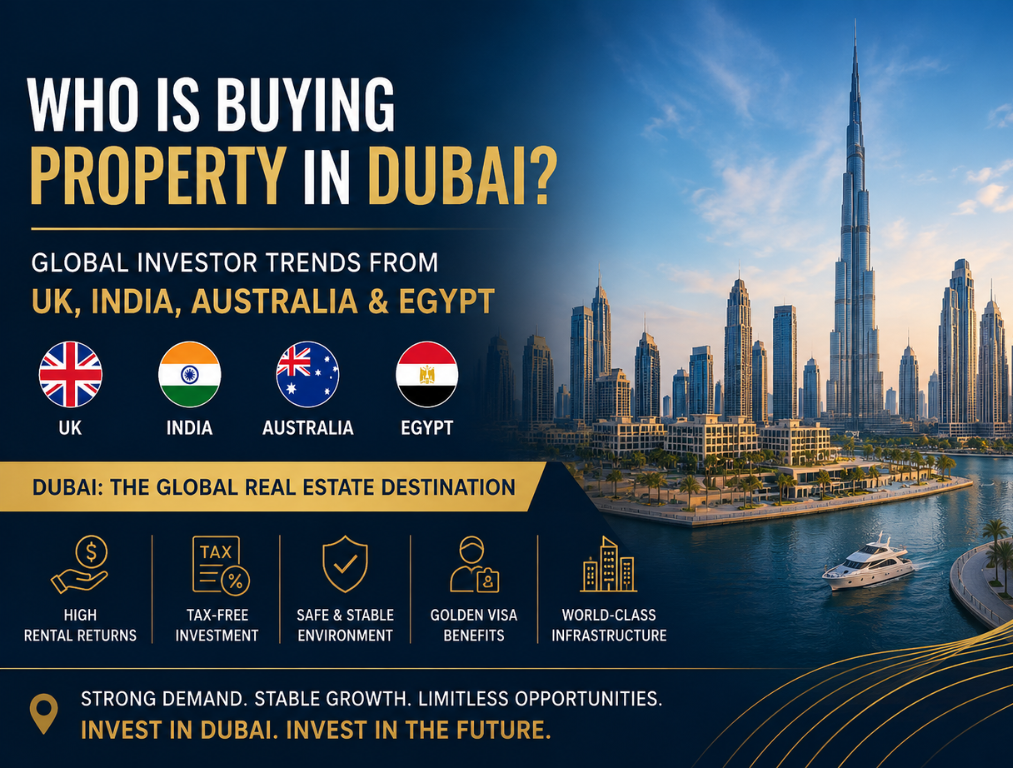Who Is Buying Property in Dubai? Global Investor Trends from UK, India, Australia & Egypt