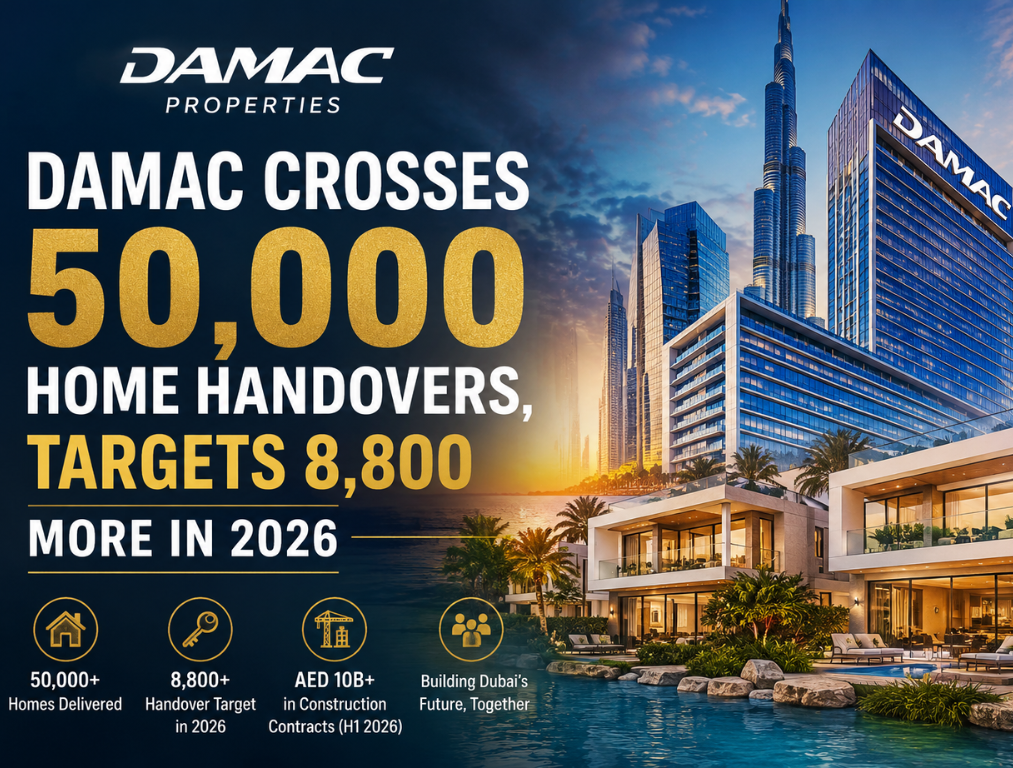 Dubai Developer DAMAC Crosses 50,000 Home Handovers, Targets 8,800 More in 2026