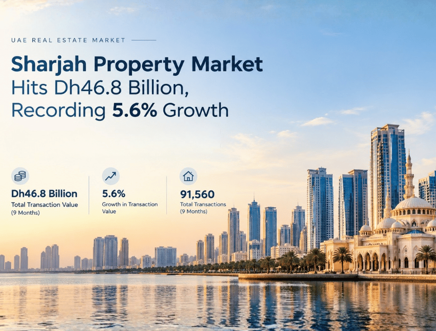 Sharjah Property Market Reaches Dh46.8 Billion as Real Estate Activity Grows 5.6%