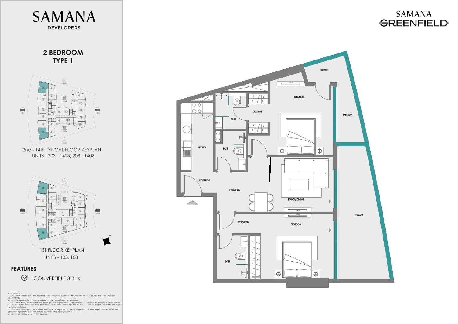 Samana Greenfield Floor Plan