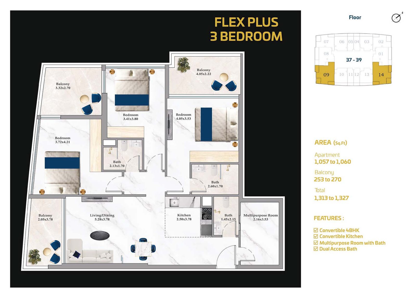 Aspirz by Danube Floor Plan