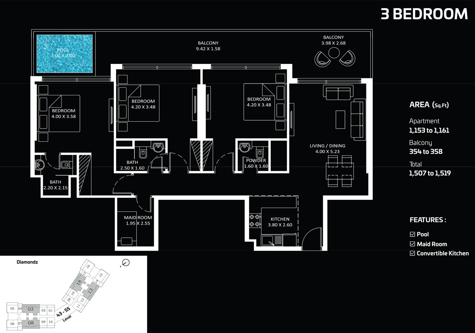 Diamondz by Danube Floor Plan