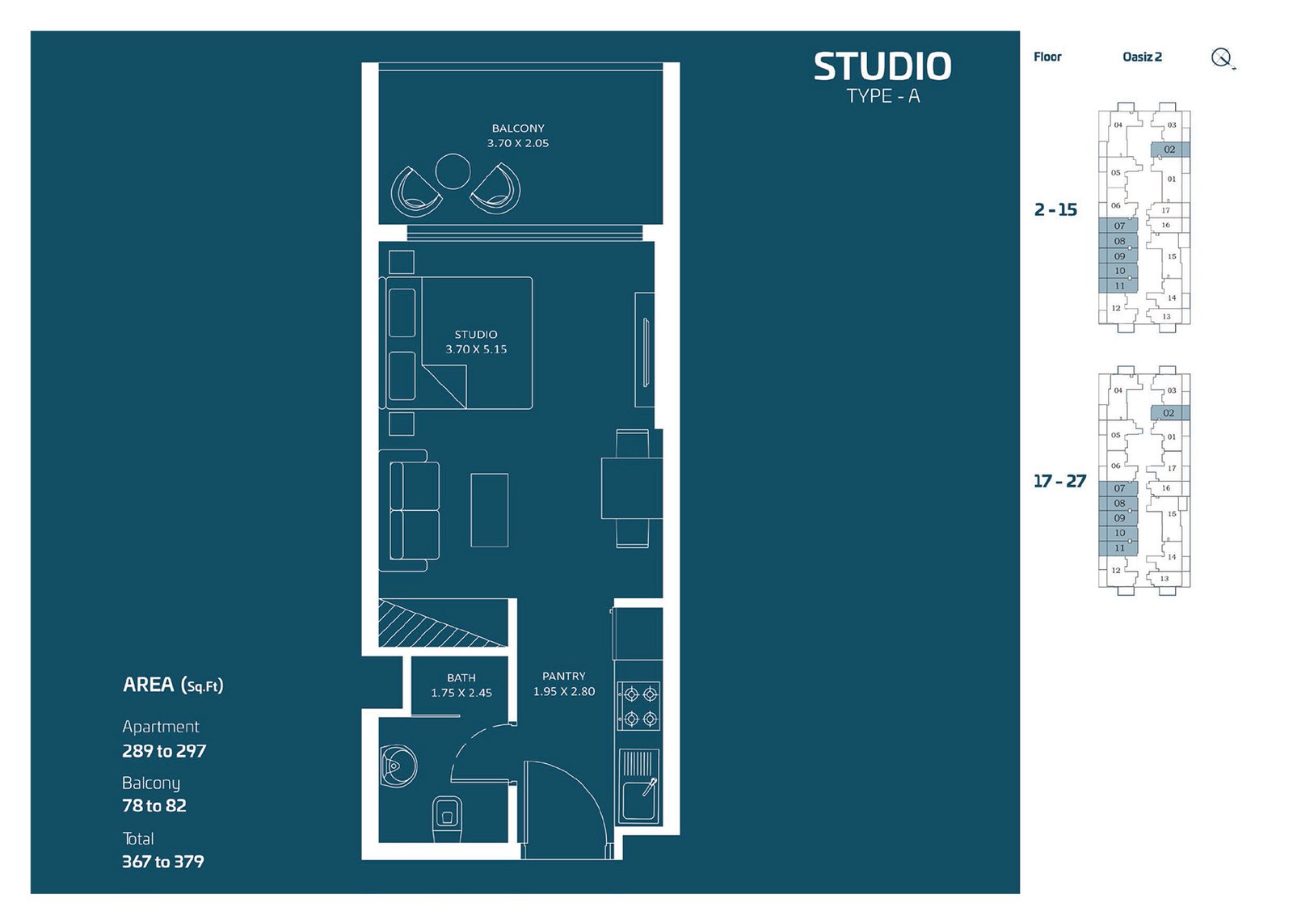 Oasiz 2 at Dubai Silicon Oasis Floor Plan