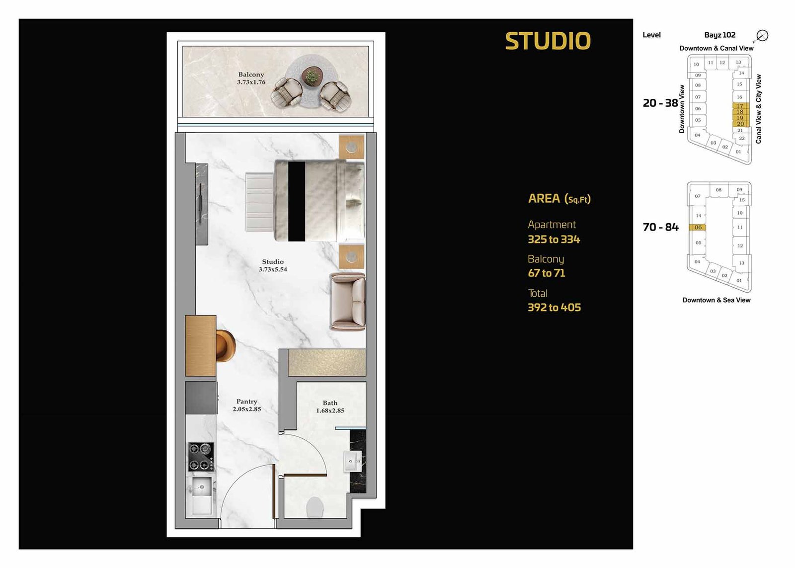 BAYZ 102 Floor Plan