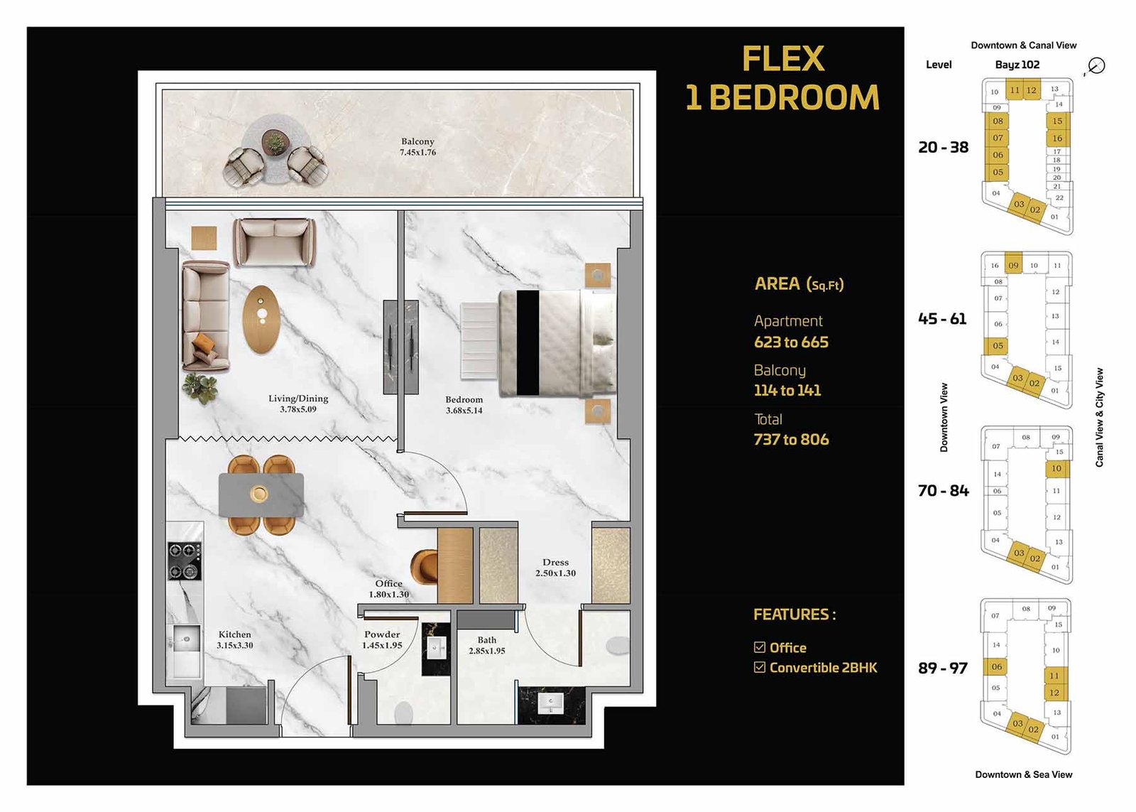 BAYZ 102 Floor Plan