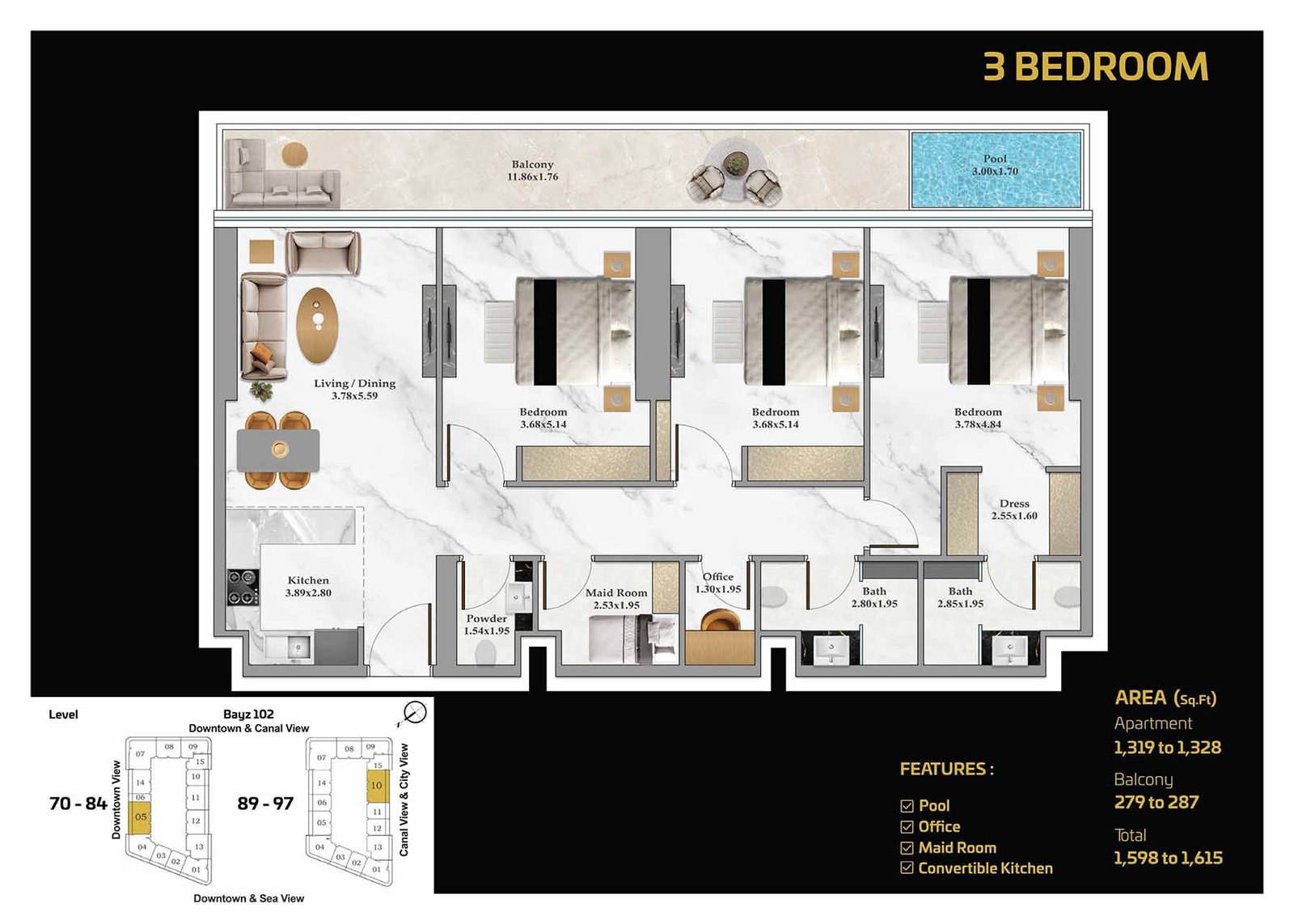 BAYZ 102 Floor Plan