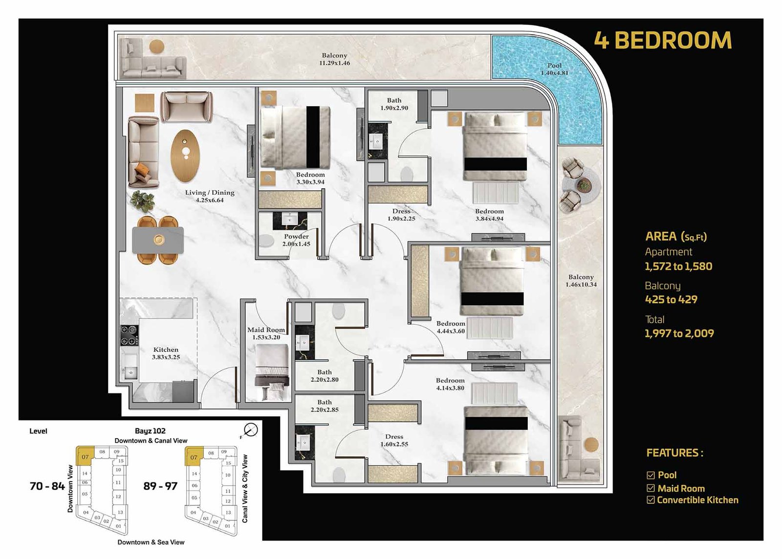 BAYZ 102 Floor Plan