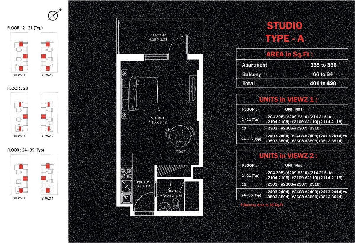 Viewz Residence Floor Plan