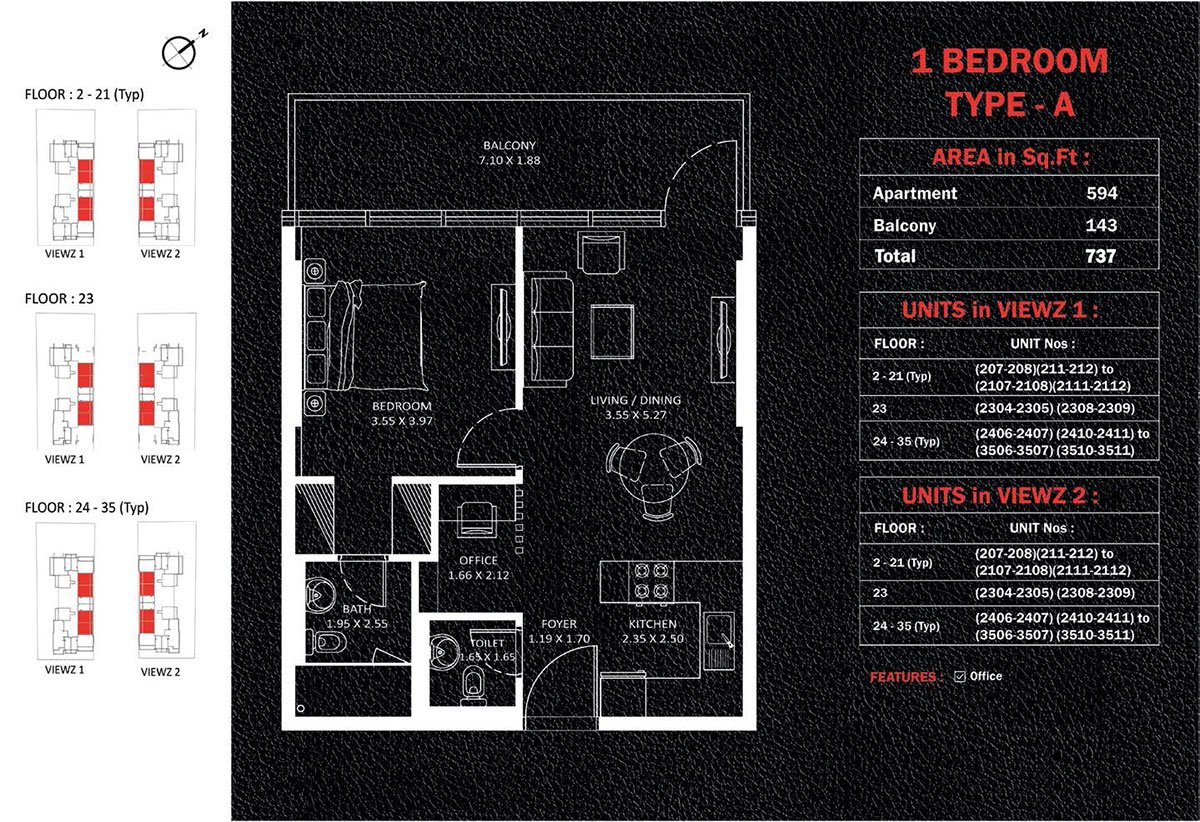 Viewz Residence Floor Plan