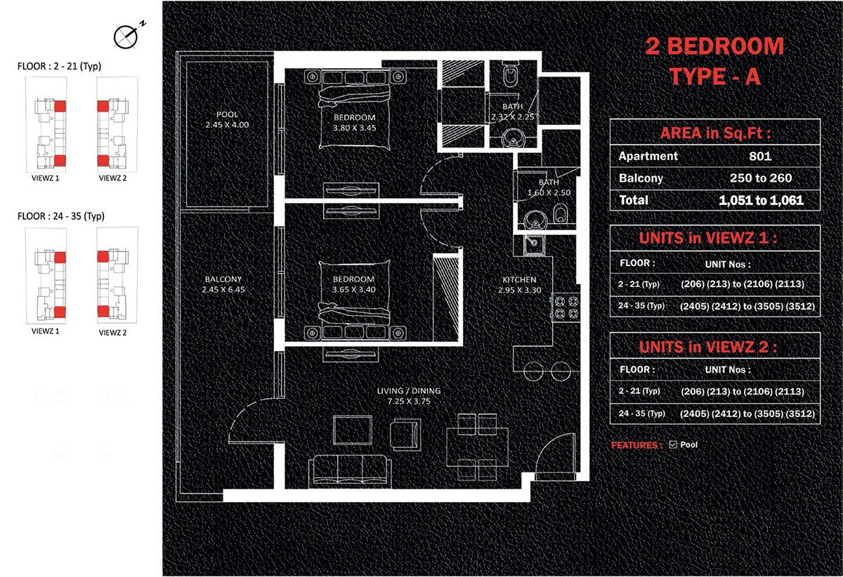 Viewz Residence Floor Plan
