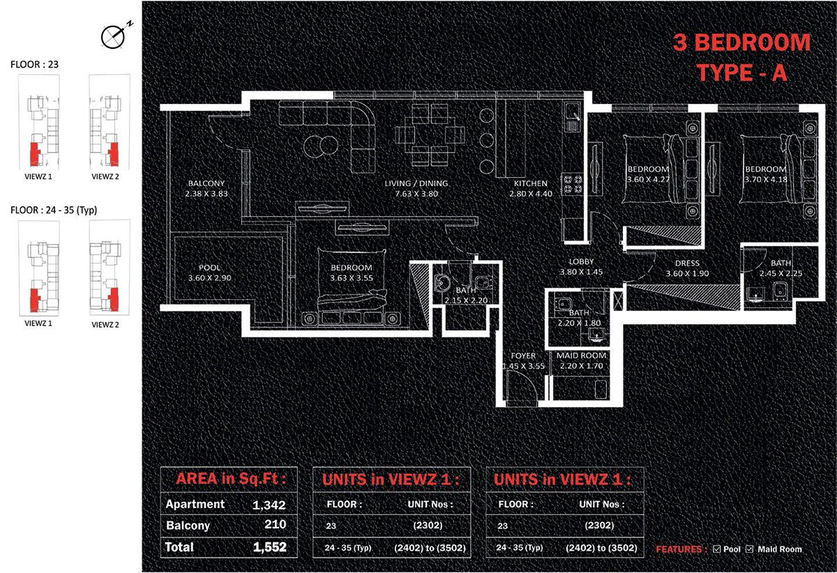 Viewz Residence Floor Plan