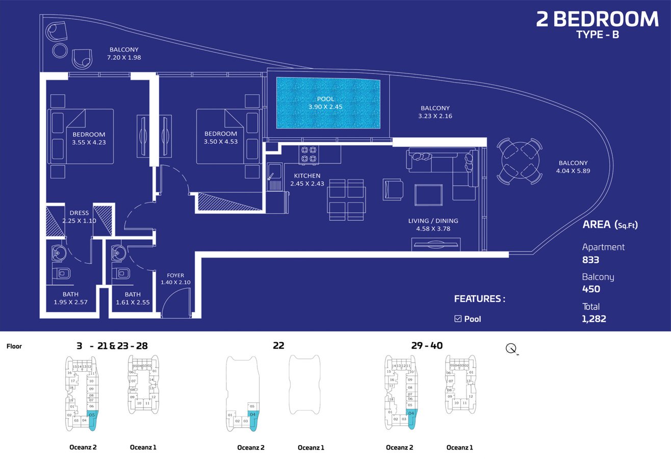 Oceanz Floor Plan