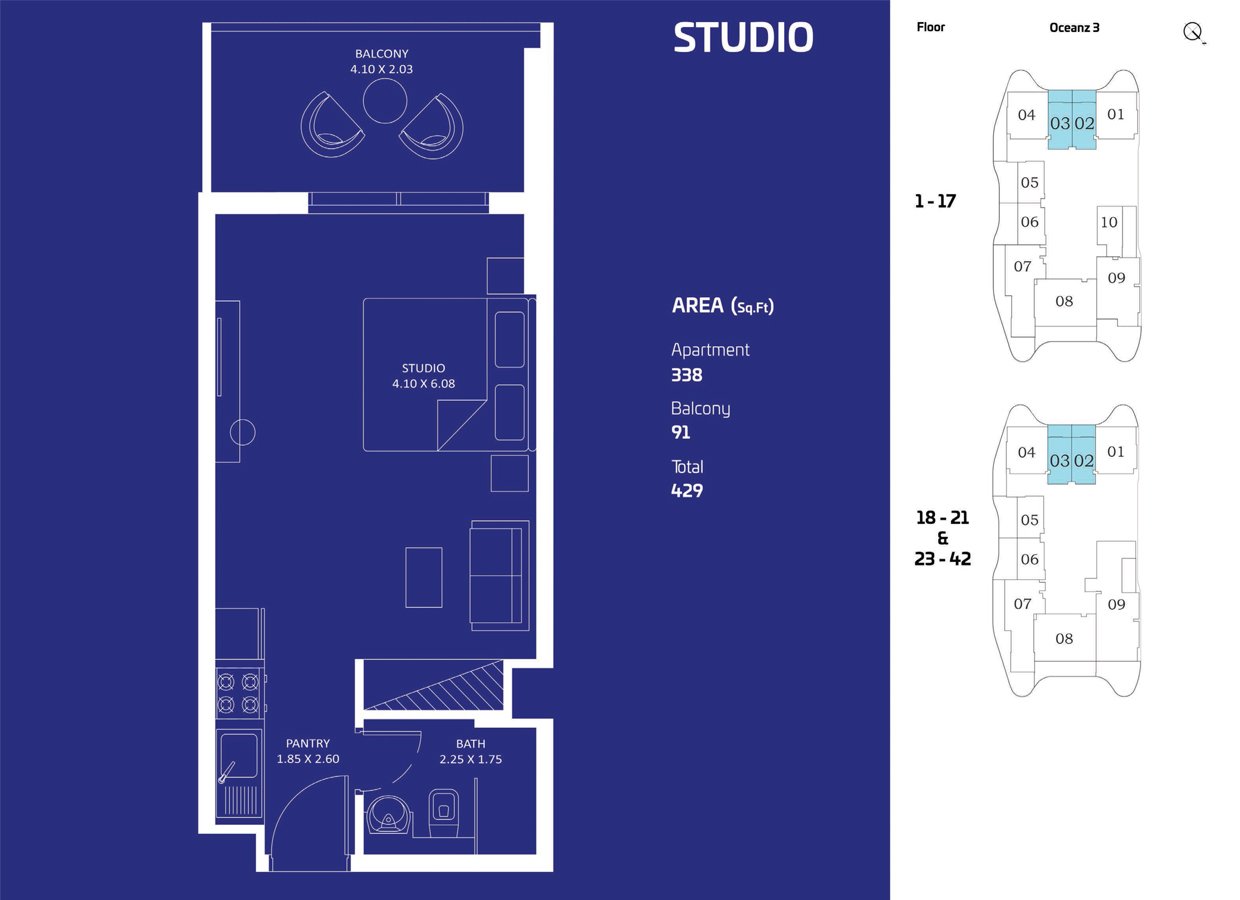 Oceanz Tower 3 Floor Plan