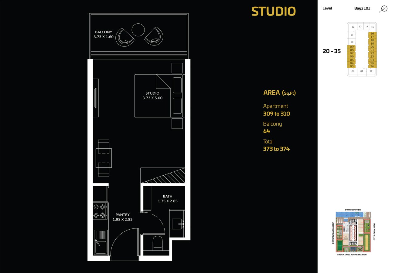 BAYZ 101 Floor Plan