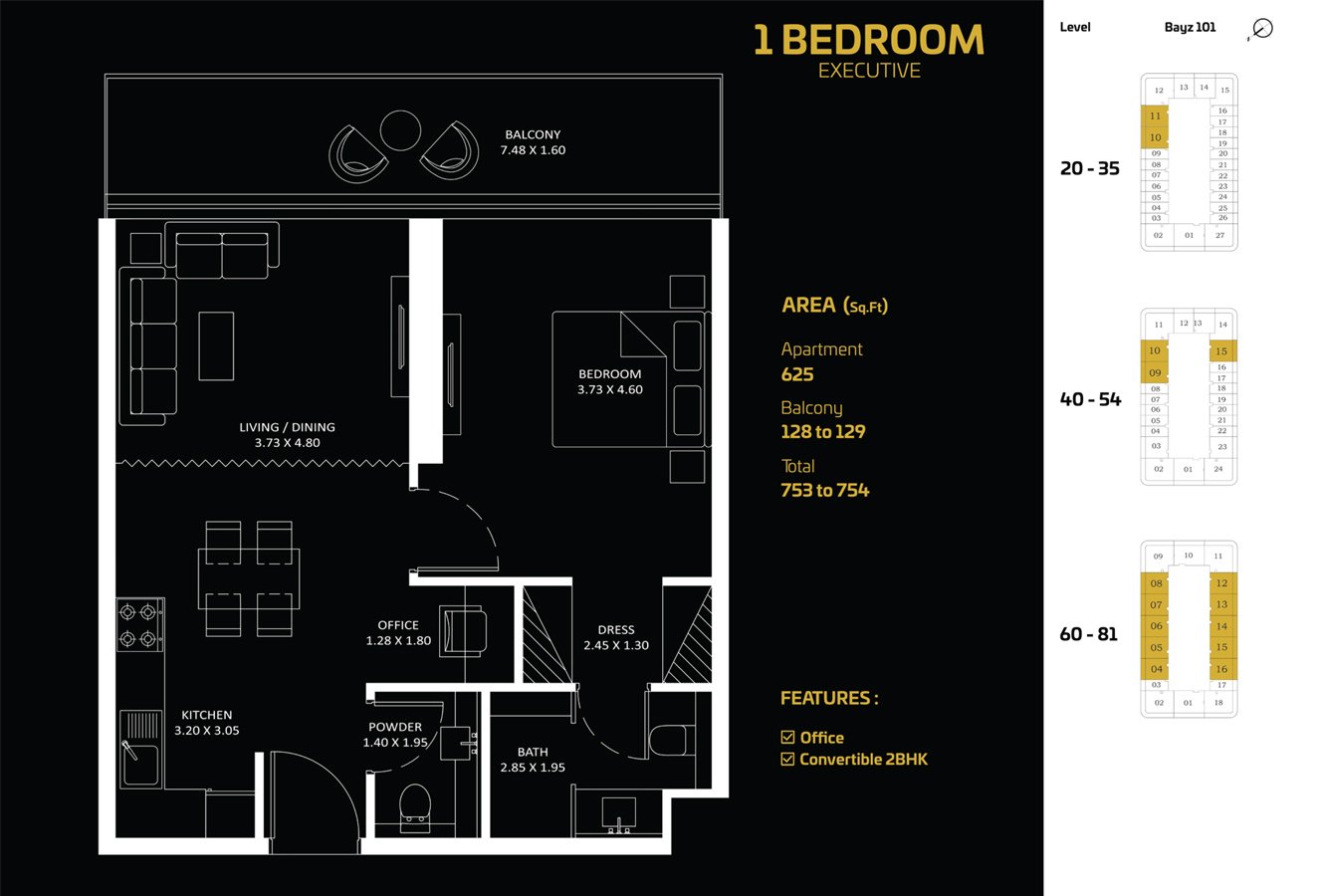 BAYZ 101 Floor Plan