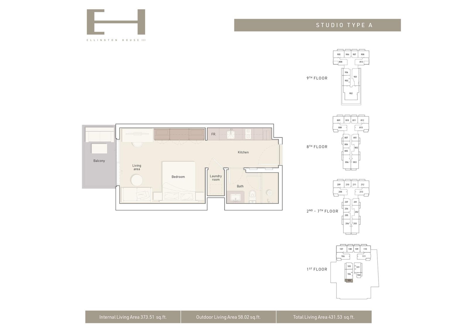 Ellington House 3 Floor Plan