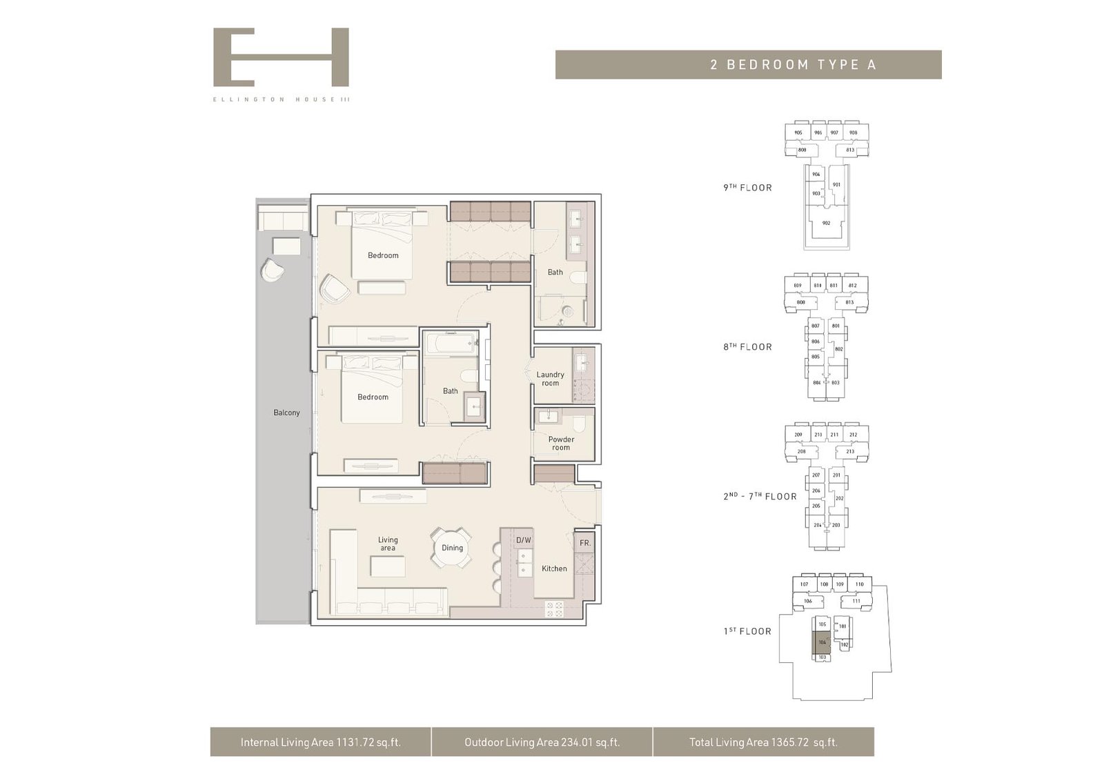 Ellington House 3 Floor Plan