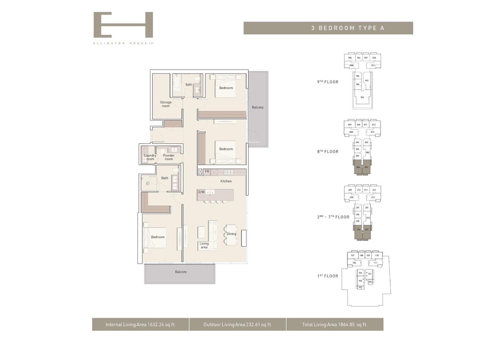 Ellington House 3 Floor Plan