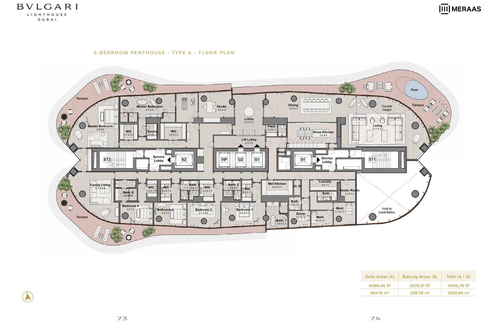 Bvlgari Lighthouse Floor Plan