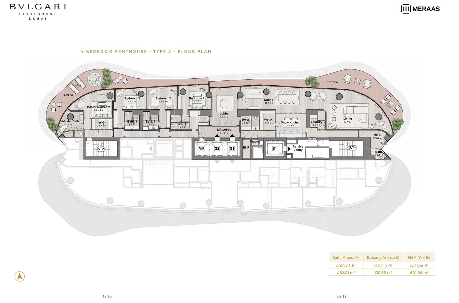 Bvlgari Lighthouse Floor Plan