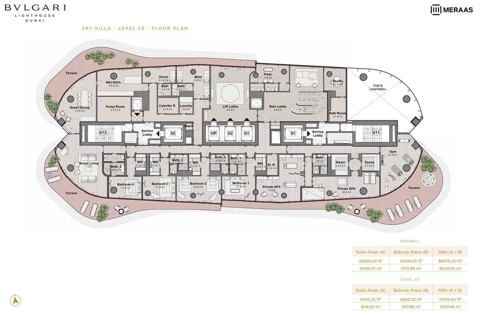 Bvlgari Lighthouse Floor Plan