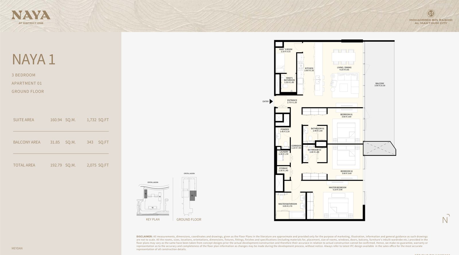 Naya at District One Floor Plan