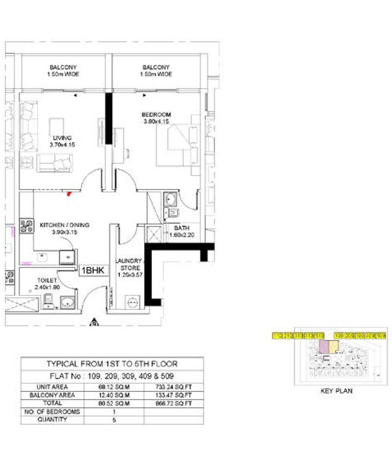 Binghatti East Floor Plan