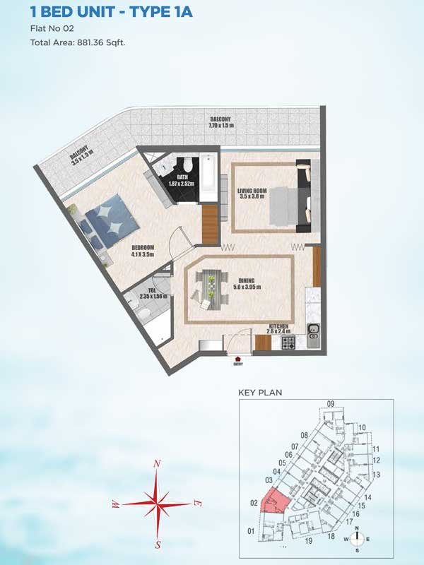 Bayz Apartments Floor Plan
