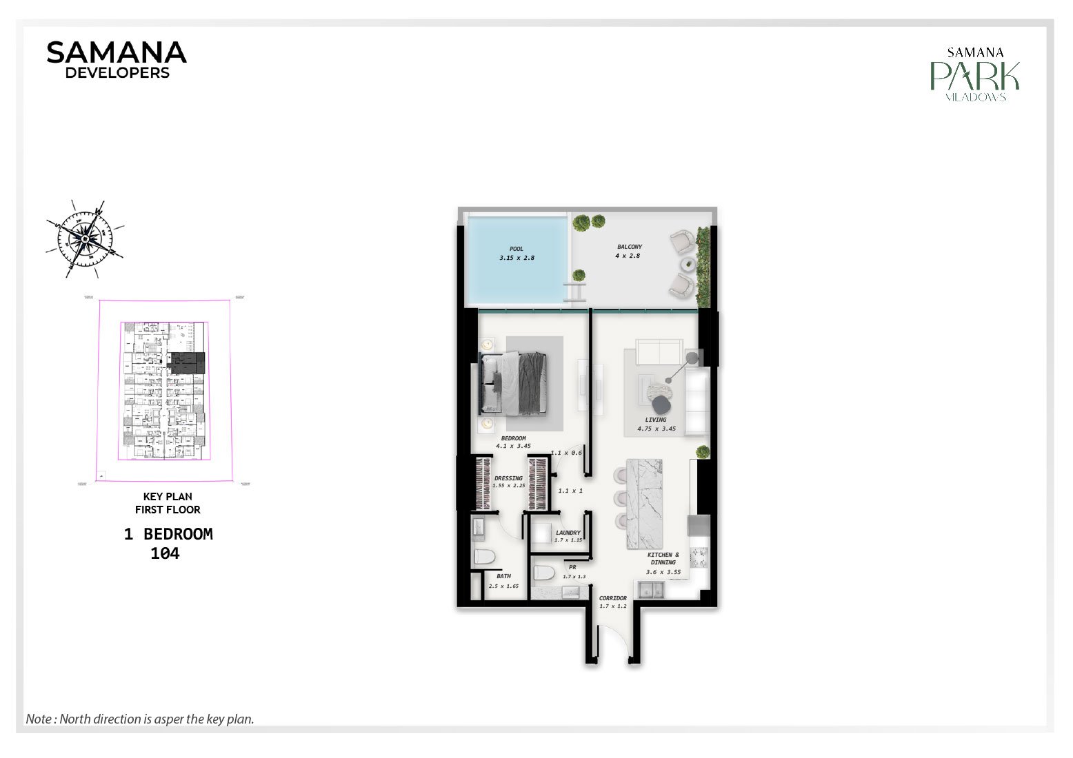 Samana Park Meadows Floor Plan