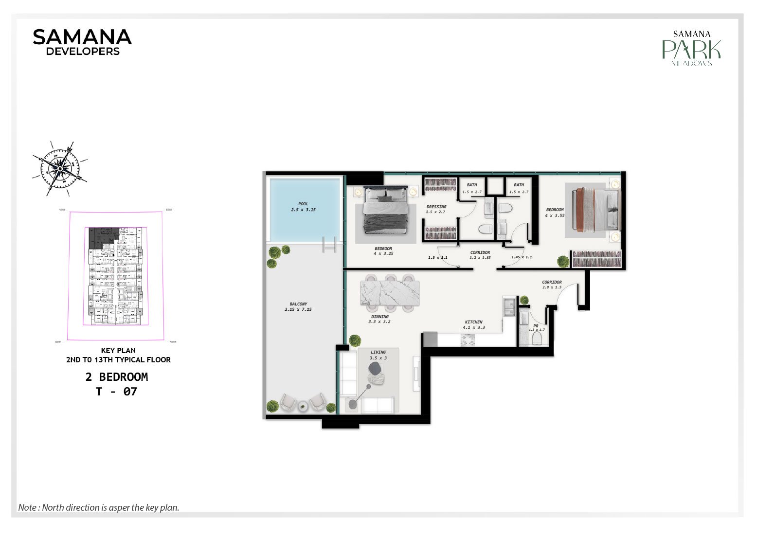 Samana Park Meadows Floor Plan