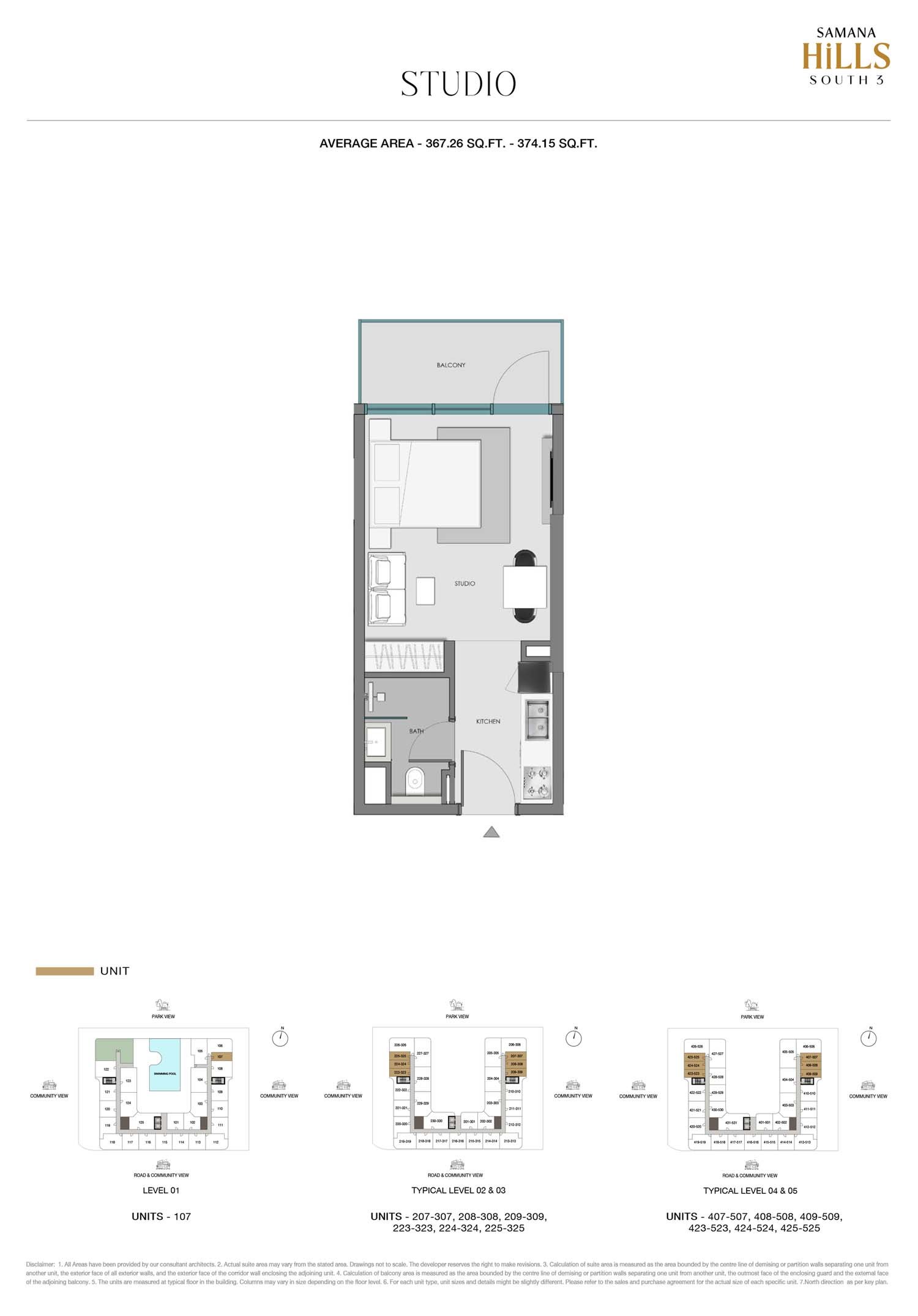 Samana Hills South 3 Floor Plan
