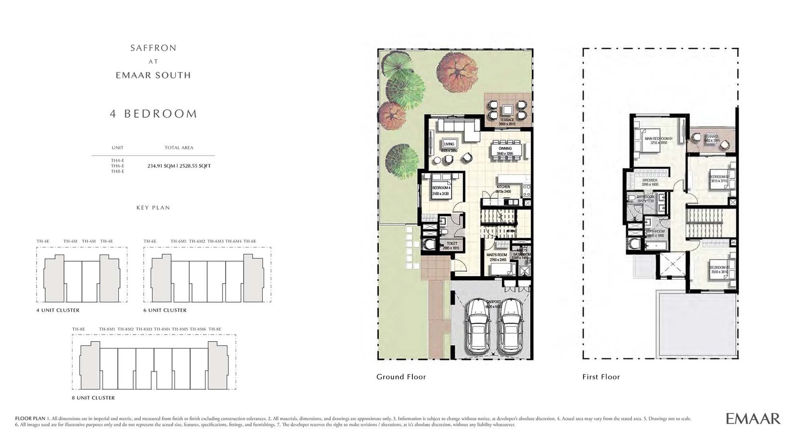 Saffron Townhouses Floor Plan