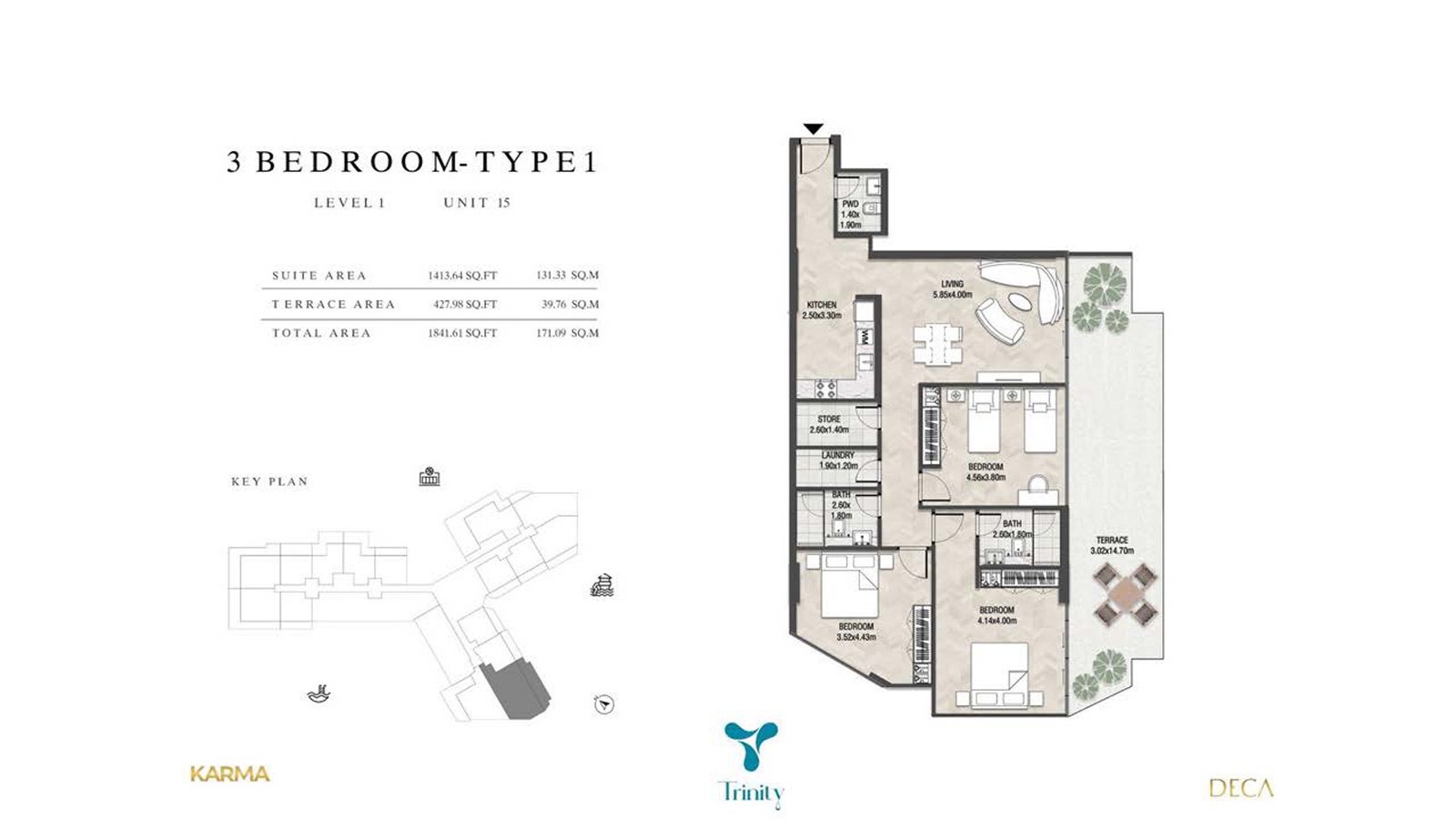 Deca Trinity Floor Plan