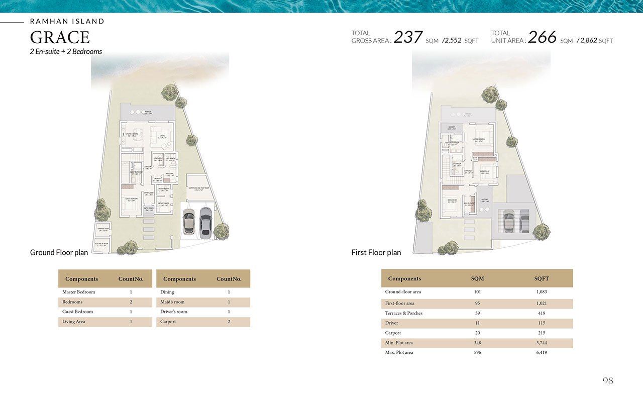 Ramhan Island Villas Floor Plan