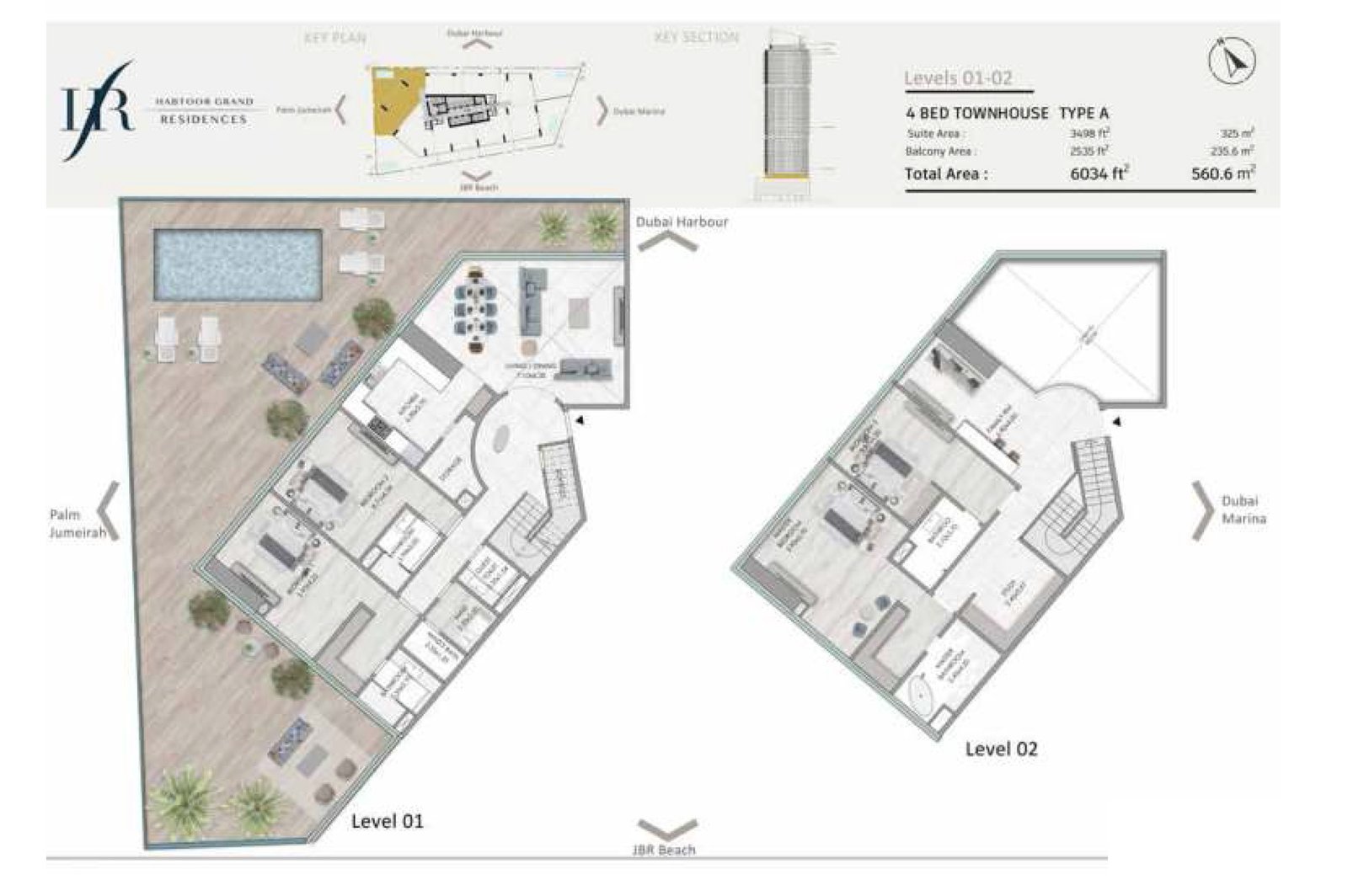 Habtoor Grand Residences Floor Plan