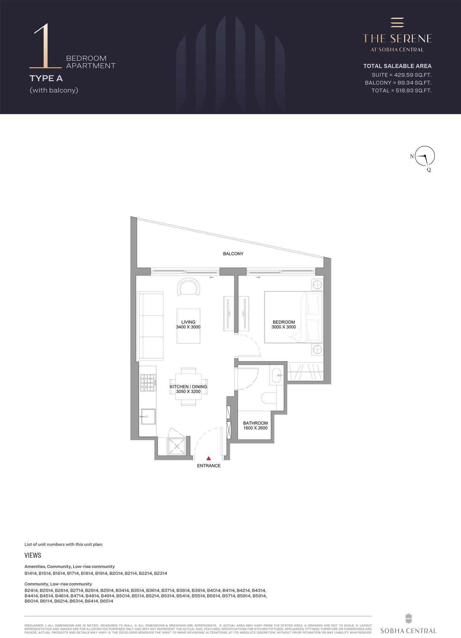 The Serene Floor Plan