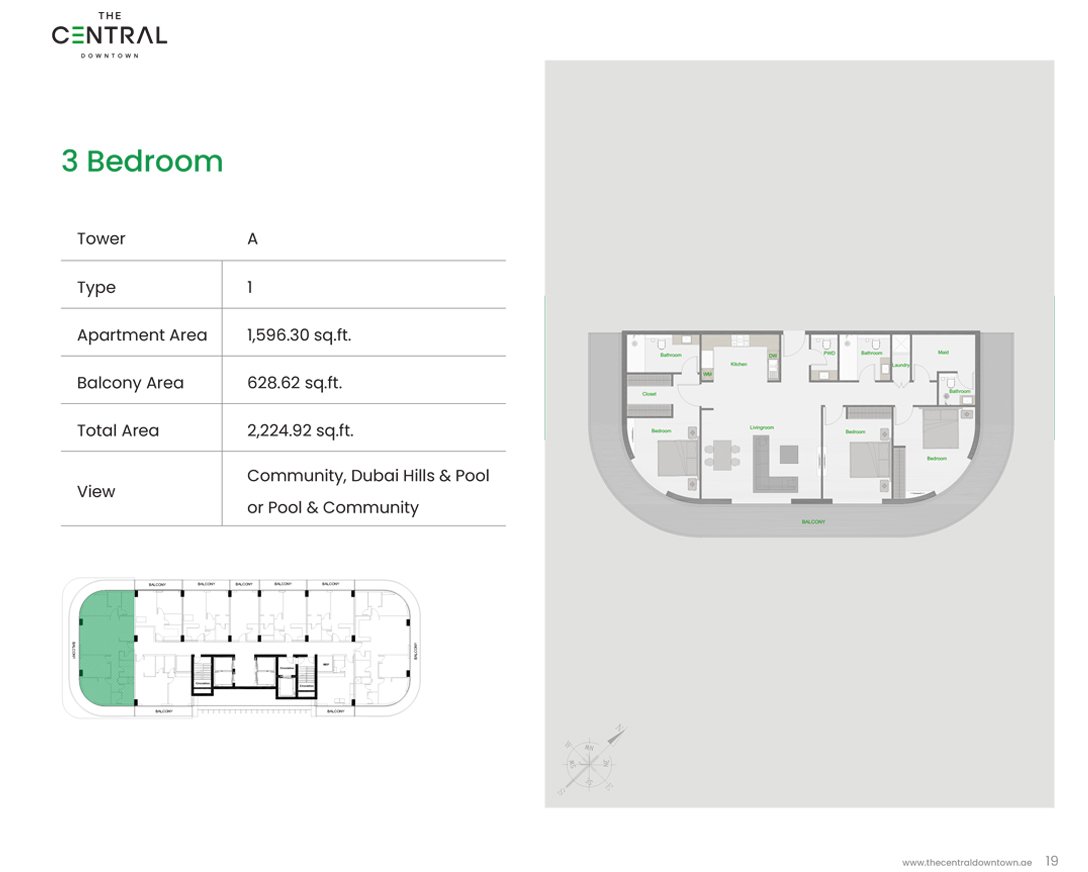 Central Downtown Floor Plan