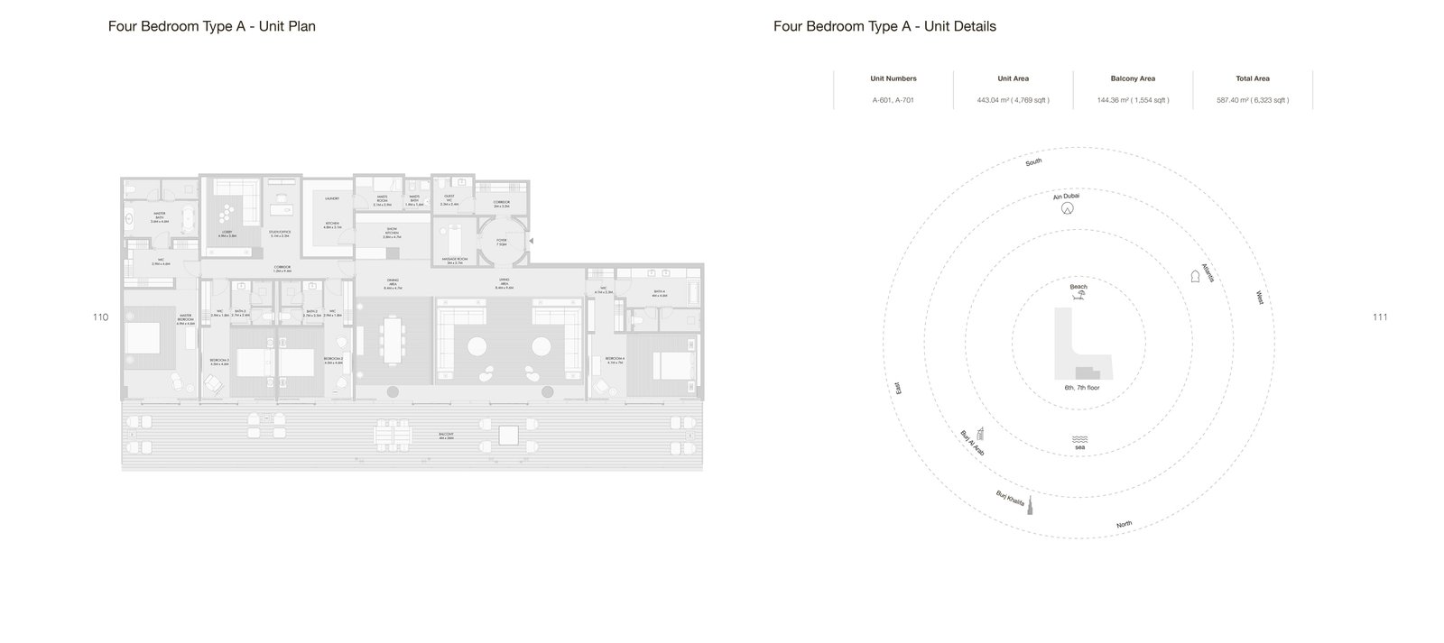 Armani Beach Residences Floor Plan