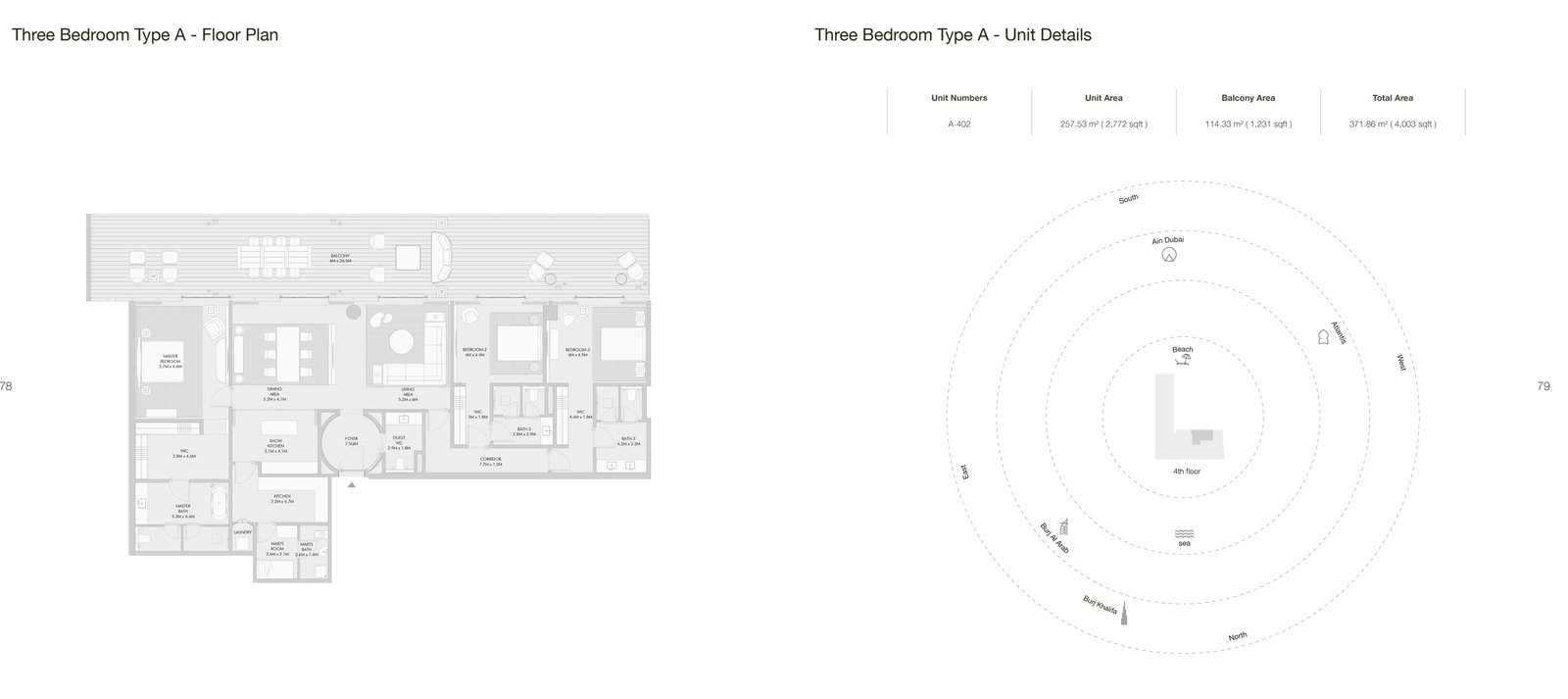 Armani Beach Residences Floor Plan