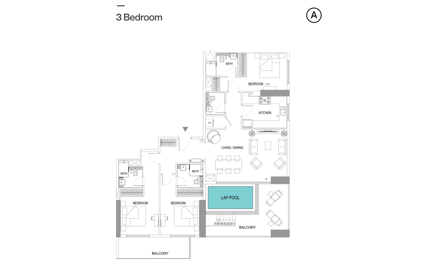 Binghatti Gardenia Floor Plan