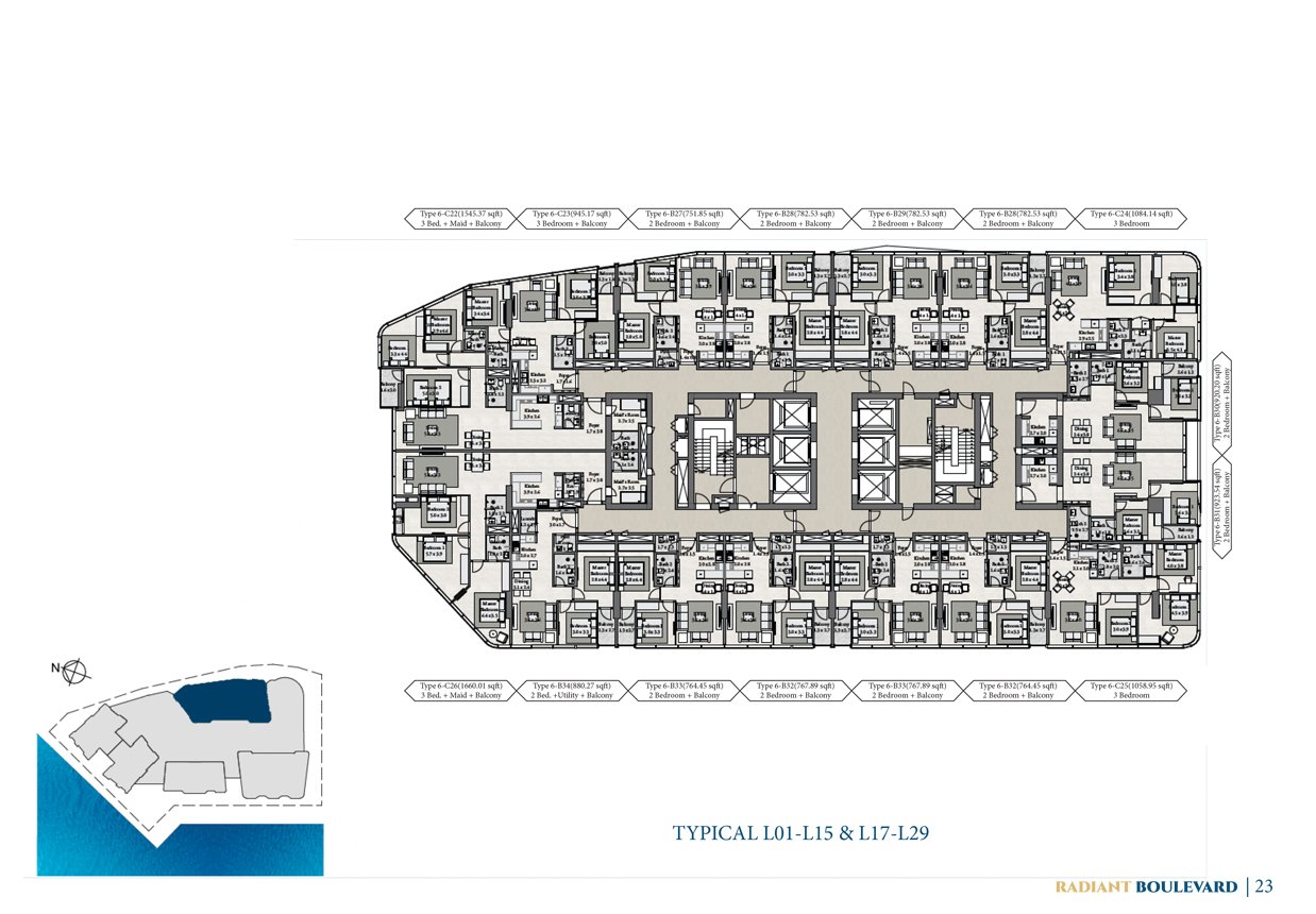 Radiant Boulevard Floor Plan