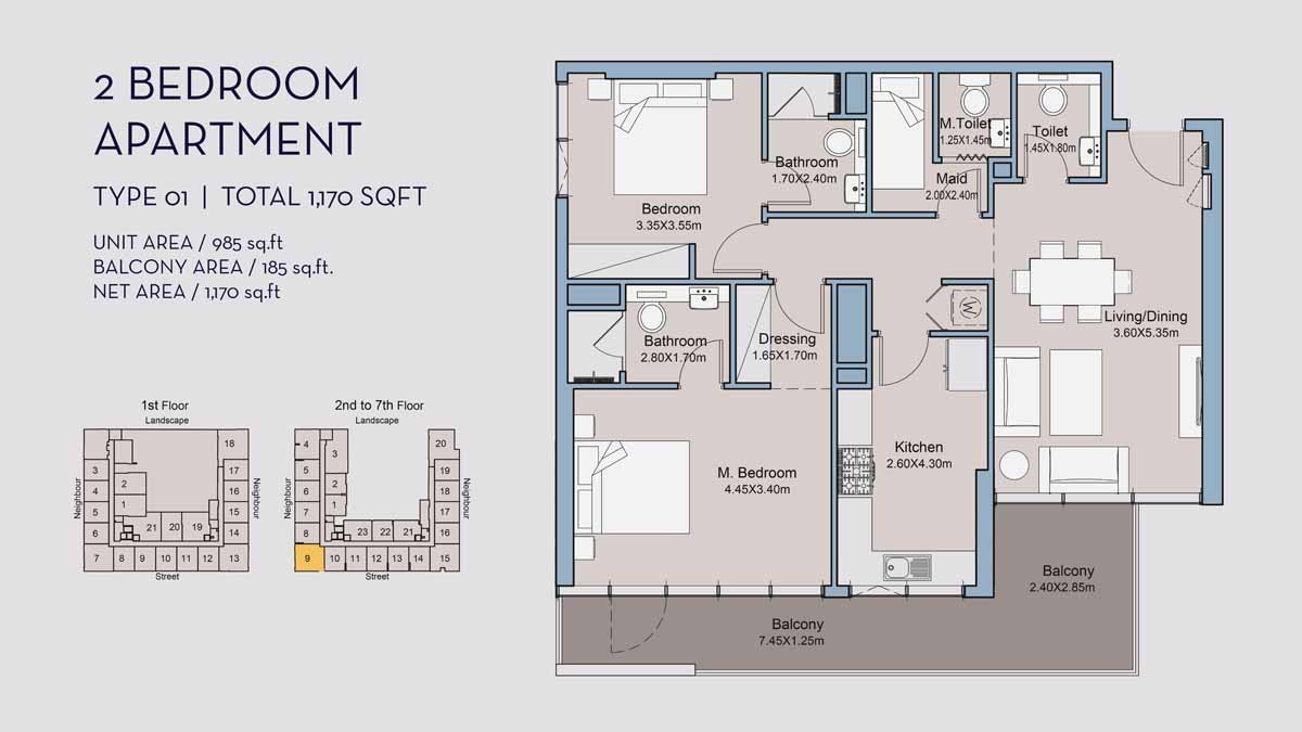 Millennium Talia Residences Floor Plan