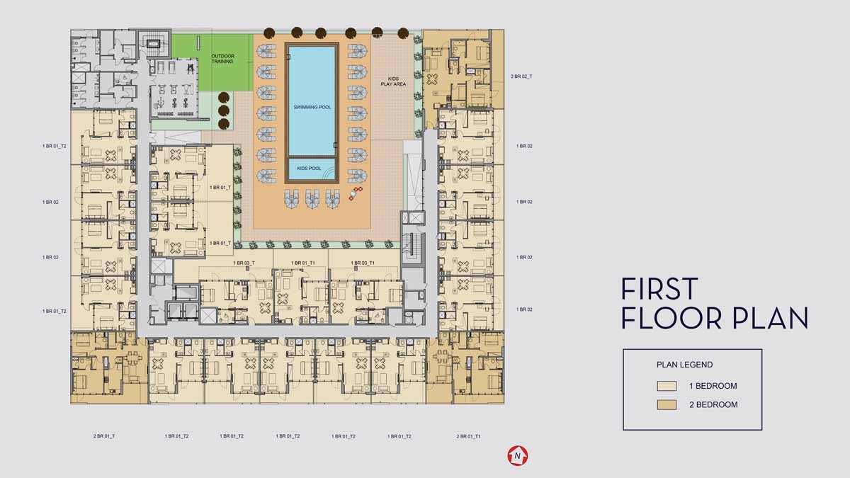 Millennium Talia Residences Floor Plan
