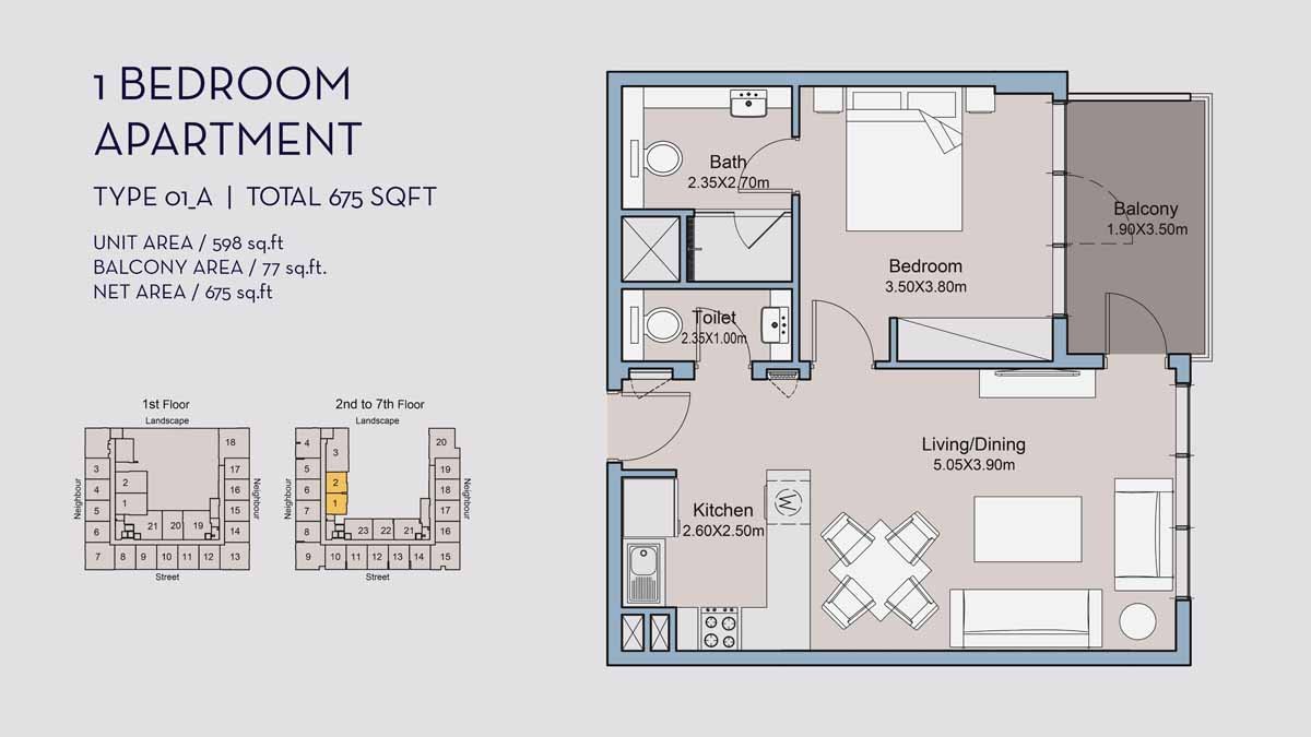 Millennium Talia Residences Floor Plan