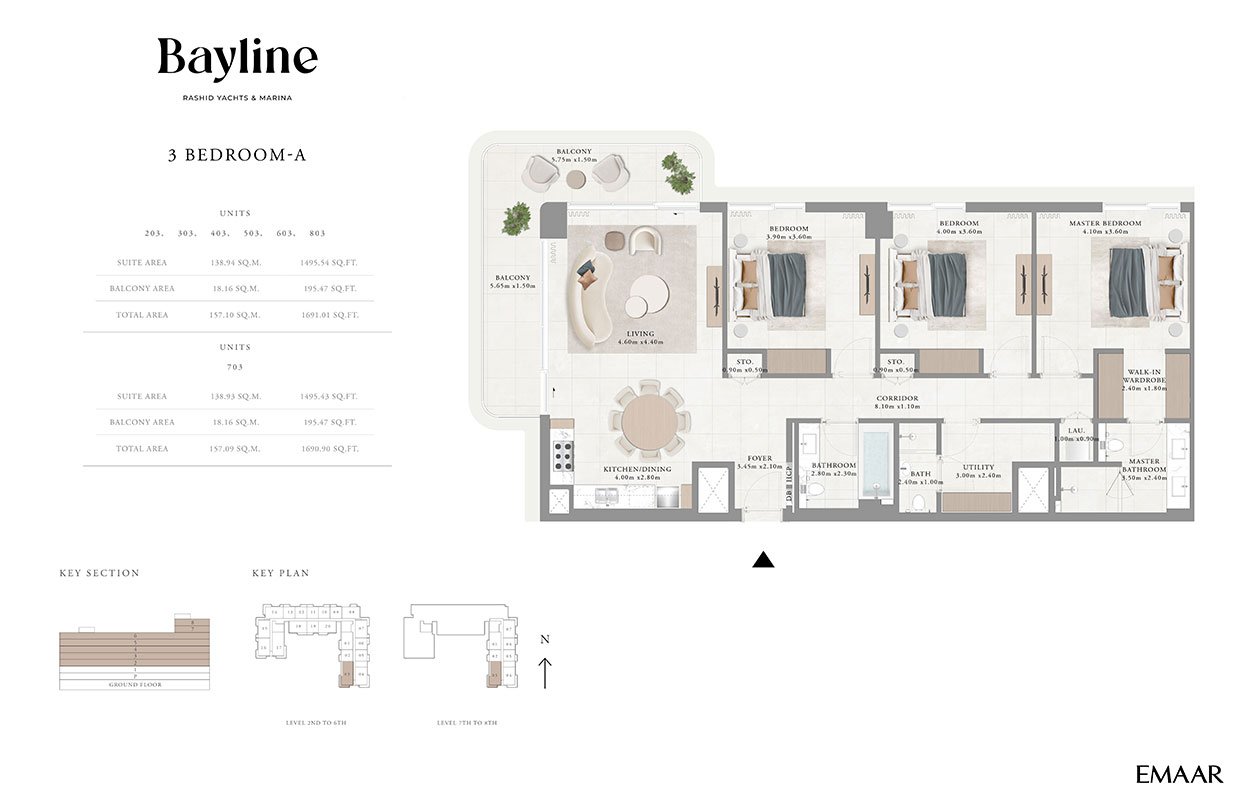 Emaar Bayline Floor Plan