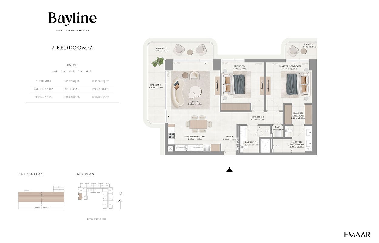 Emaar Bayline Floor Plan