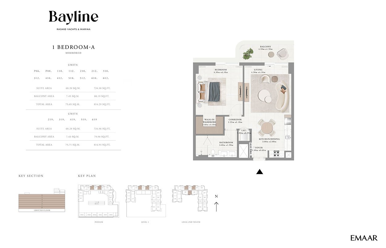 Emaar Bayline Floor Plan