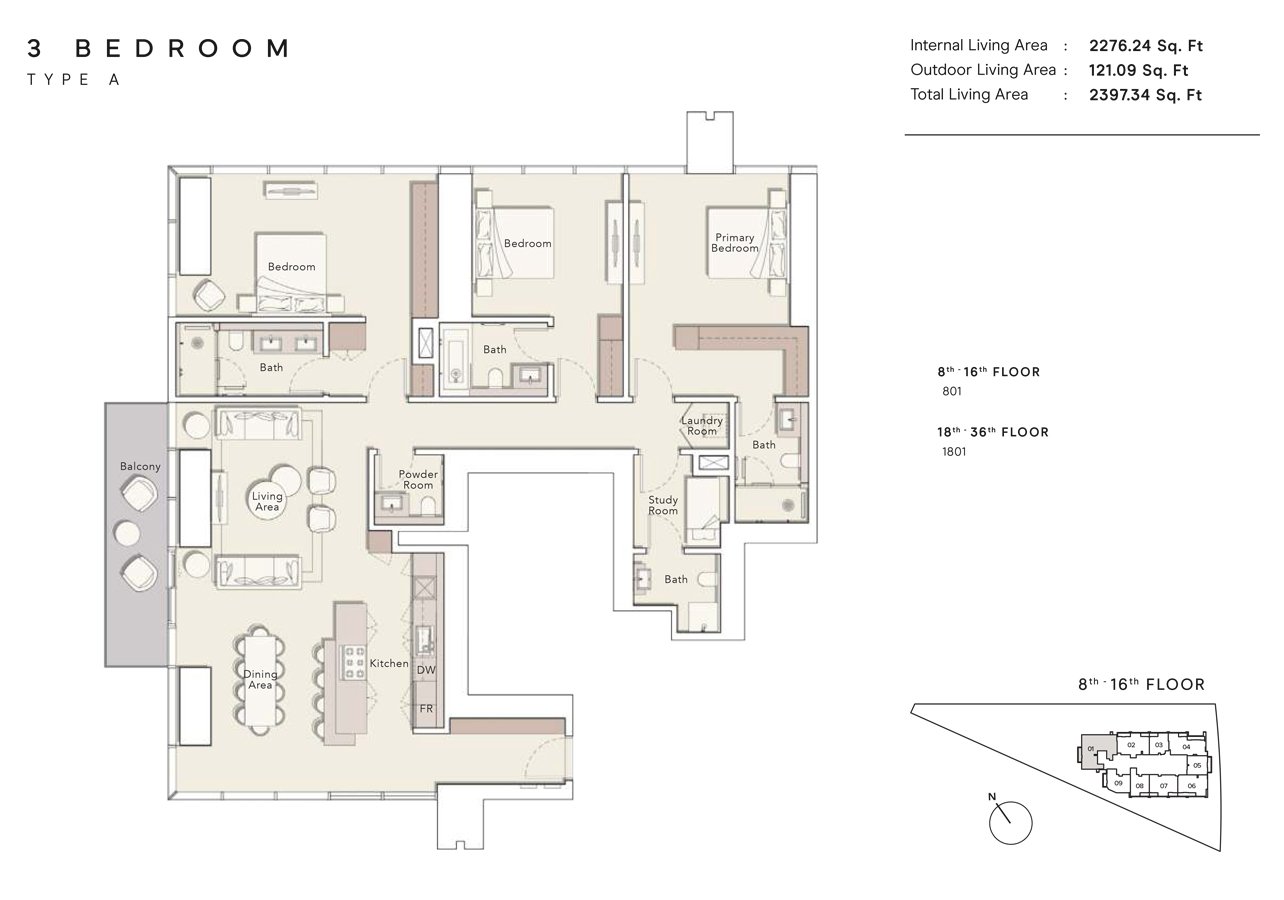 One River Point Floor Plan